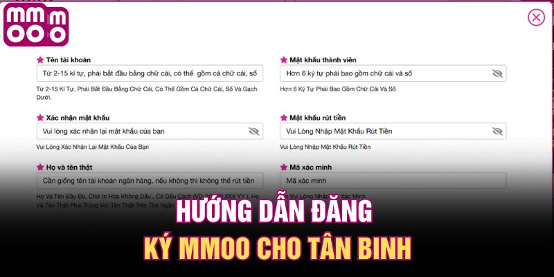 Hướng dẫn đăng ký MMOO cho tân binh